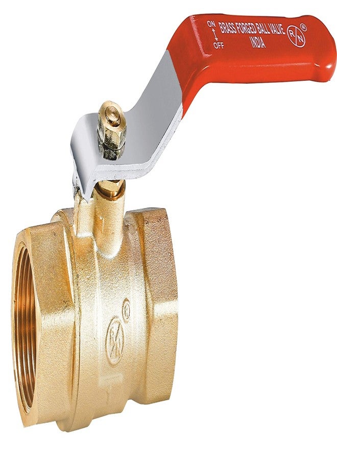 R. N. RN Forged Brass Ball Valve 1/4 Inch Nickel Plated Forged Ball Valve (8mm) Silver, RNBV171008 - Image 1